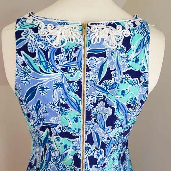 Lilly Pulitzer GABBY SHIFT Dress Royal Purple Koalafications Sleeveless Zip S 0 - Picture 10 of 16